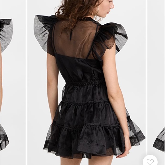 Simkhai organza ruffle sleeve dress - Picture 2 of 4